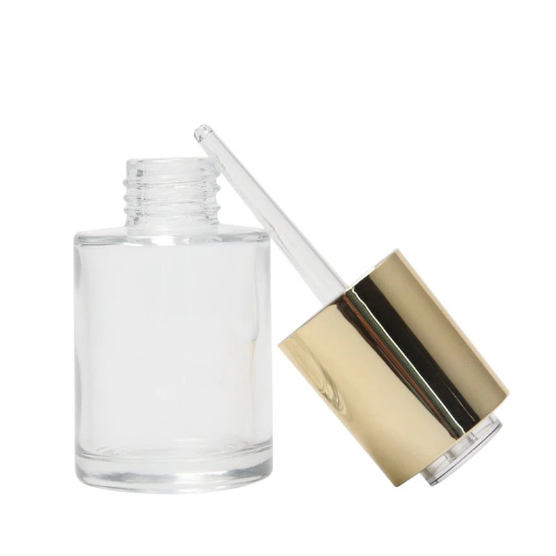 glass container with dropper