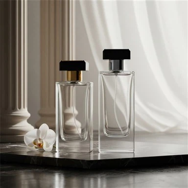 Botellas de perfume brillantes